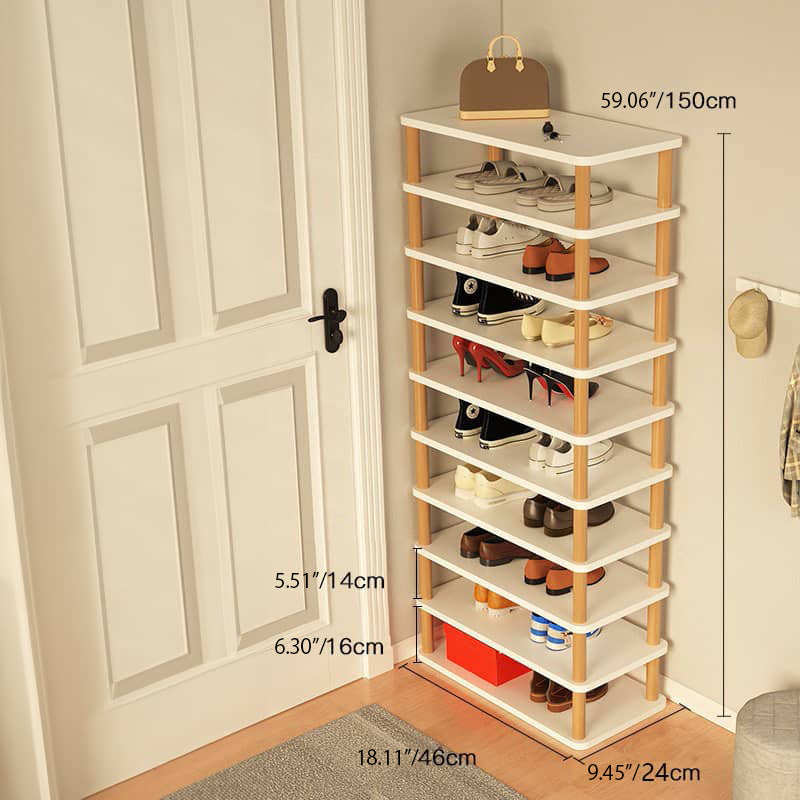 Sleek & Stylish Solid Wood Storage Rack - White, Natural, Black Finish Options fxjc-916