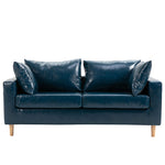 Stylish Multi-Color Scratch-Resistant Fabric Sofa with Rubber Wood Legs yr-123