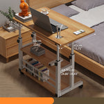 Natural Wood Color Multi-Layer Board - Stylish Table with White and Black Accents fxjc-508