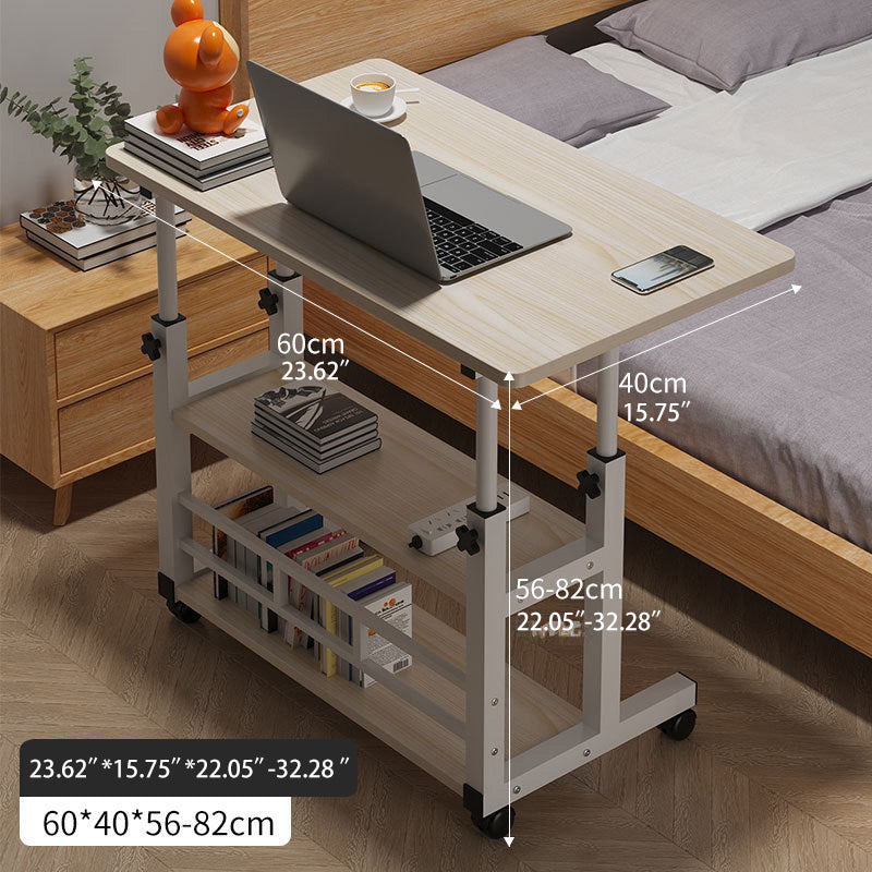 Natural Wood Color Multi-Layer Board - Stylish Table with White and Black Accents fxjc-508