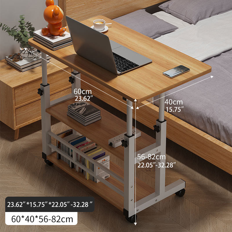 Natural Wood Color Multi-Layer Board - Stylish Table with White and Black Accents fxjc-508