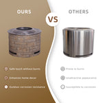 Stackstone Look Smokeless Firepit With Wood Pellet/Twig/Wood As The Fuel W2029120104-djyc