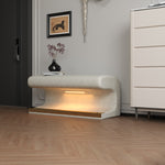 Entryway Bench Leather Upholstered Ottoman with LED sensor light for living room ,bedroom,end of bed W1170P262050-djyc
