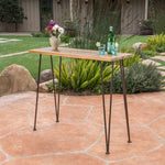 DENALI INDUSTRIAL WOOD AND METAL BAR TABLE 61327-djyc
