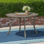 Stylish Acacia Wood Outdoor Table – Teak Finish with Perpendicular Slats for a Modern Patio Look 62916.00GRY-djyc