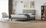 Queen Bed Frame with Headboard,Sturdy Platform Bed with Wooden Slats Support,No Box Spring,Mattress Foundation,Easy Assembly W1793140482-djyc