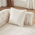 81-inch Chenille Face-to-face Chaise Lounge with Two Pillows,Nailhead trim,Button Tufted Design and Rolled Arms for Lounge, Living room and Office W834S00315-djyc