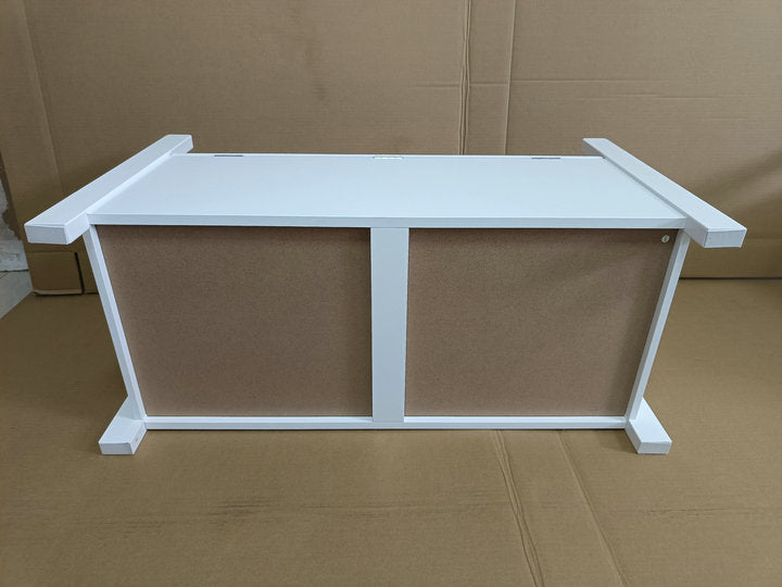 Kids Toy Box Chest, White Rubber Wood Toy Box for Boys Girls, Large Storage Cabinet with Flip-Top Lid/Safety Hinge, Toy Storage Organizer Trunk for Nursery, Playroom W808P171018-djyc