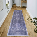 MAVAL Anthracite Washable Rug 2'6'' x 10' Runner Rug (Anthracite, 2'6'' x 10')-B189P189039