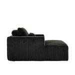 62.5-Inch Corduroy Sponge Sofa Lounge Chair,No Assembly Required,Fluffy Modern Sleeper Chair for Indoor Living Room Bedroom W834P206042-djyc