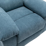 Power Recliner Chair with Adjustable Massage Function, Velvet Electric Power Chair for Elderly with One Side Pockets, Recliner Chair with Heating System for Living Room,Blue W1998120243-djyc