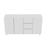 Versatile Side Cabinet with Ample Storage & Divided Display: Ideal for Dining Room & Living Room Settings W1278S00032-djyc