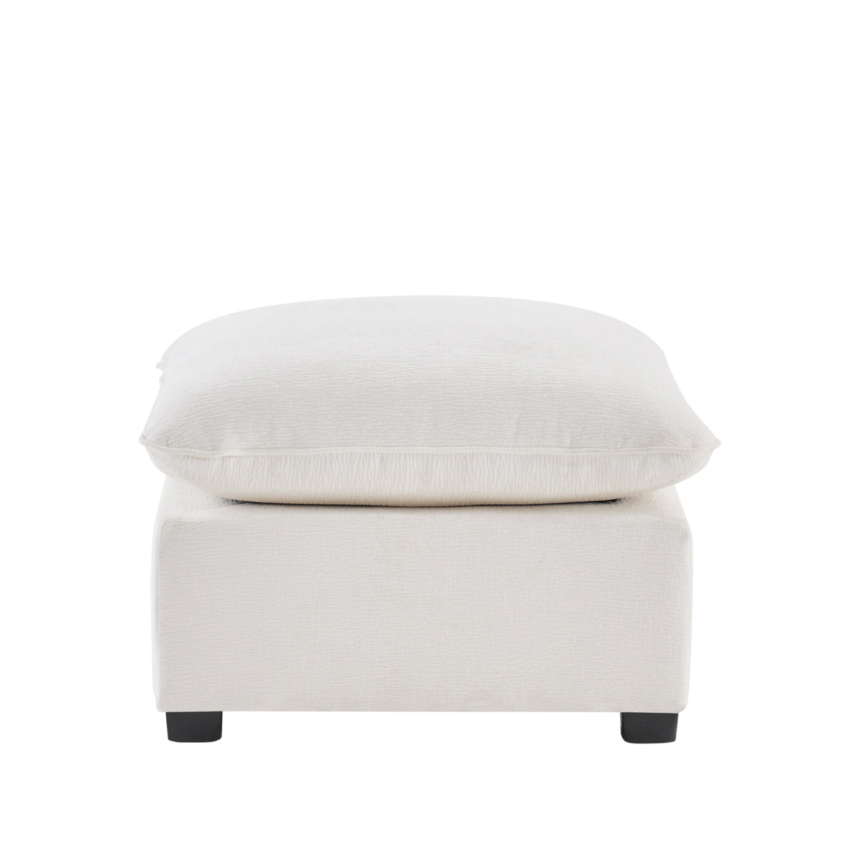 26*26' Ottoman Module for Modular Sectional Sofa,Wide Seat,Chenille,2 Colors WF321079AAA-djyc