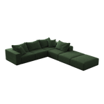 Oversized sponge cloud sofa,Modern Upholstered Sectional Sofa Couch Set,Modular 162" L Shaped Sectional Living Room Sofa Set With 6 Pillows,Free Combination Sofa Couch for Living Room,Bedroom W834S00326-djyc