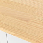 Kitchen Island Cart with Solid Wood Top and Locking Wheels,54.3 Inch Width,4 Door Cabinet and Two Drawers,Spice Rack, Towel Rack (White) WF286911AAW-djyc