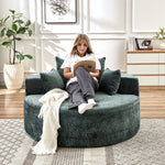 55''L Chenille Sponge single sofa,No Assembly Required,Fluffy Modern Sleeper Chair for Living room, Bedroom, Lounge and Projection Room(Not a swivel chair.) W834P221025-djyc