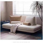 Armless Movable Cotton-Linen Fabric Sofa with Backrest, Window Seat Couch aj-0209-53