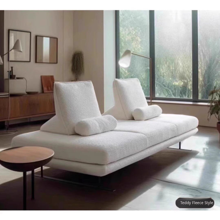 Armless Movable Cotton-Linen Fabric Sofa with Backrest, Window Seat Couch aj-0209-53