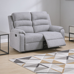 Modern 2pc Living Room Set 1x Sofa 1x Loveseat Padded Armrest And Backrest Vertical Tufting Sincere Bone Finish Primary Living Room Furniture-B011S02379 - 场景图
