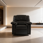 Modern Contemporary Style 3pc Living Room Set 1x Sofa 1x Loveseat 1x Chair Black Finish Pillow Arms Cushion Backrest Primary Living Room Furniture-B011S02382 - 场景图