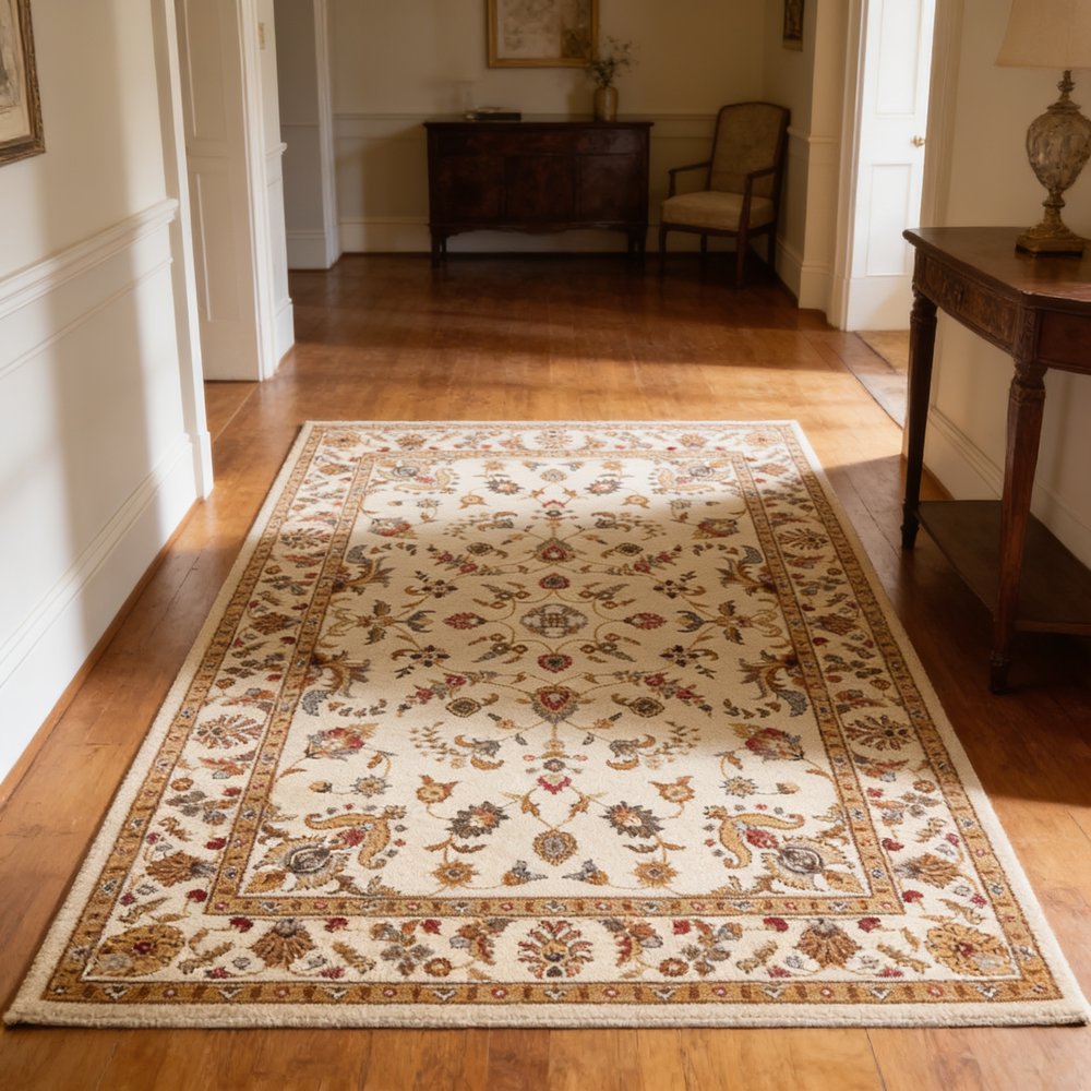 Classic GC_VIN5005 Cream 5 ft. 3 in. x 7 ft. 3 in. Area Rug-B186P452250 - 场景图