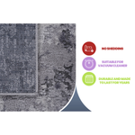 MARFI Collection 5X7 Light Grey / Abstract Area Rug-B189P183429 - 商品介绍图