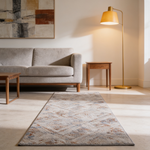 PAYAS Collection 2X8 Beige / Geometric Runner Rug-B189P183447 - 场景图