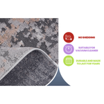 MARFI Collection 2X8 Grey / Multi / Abstract Runner Rug-B189P183510 - 商品介绍图