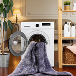 MAVAL Anthracite Washable Rug 5x8 Area Rug (Anthracite, 5' x 8')-B189P189042 - 场景图