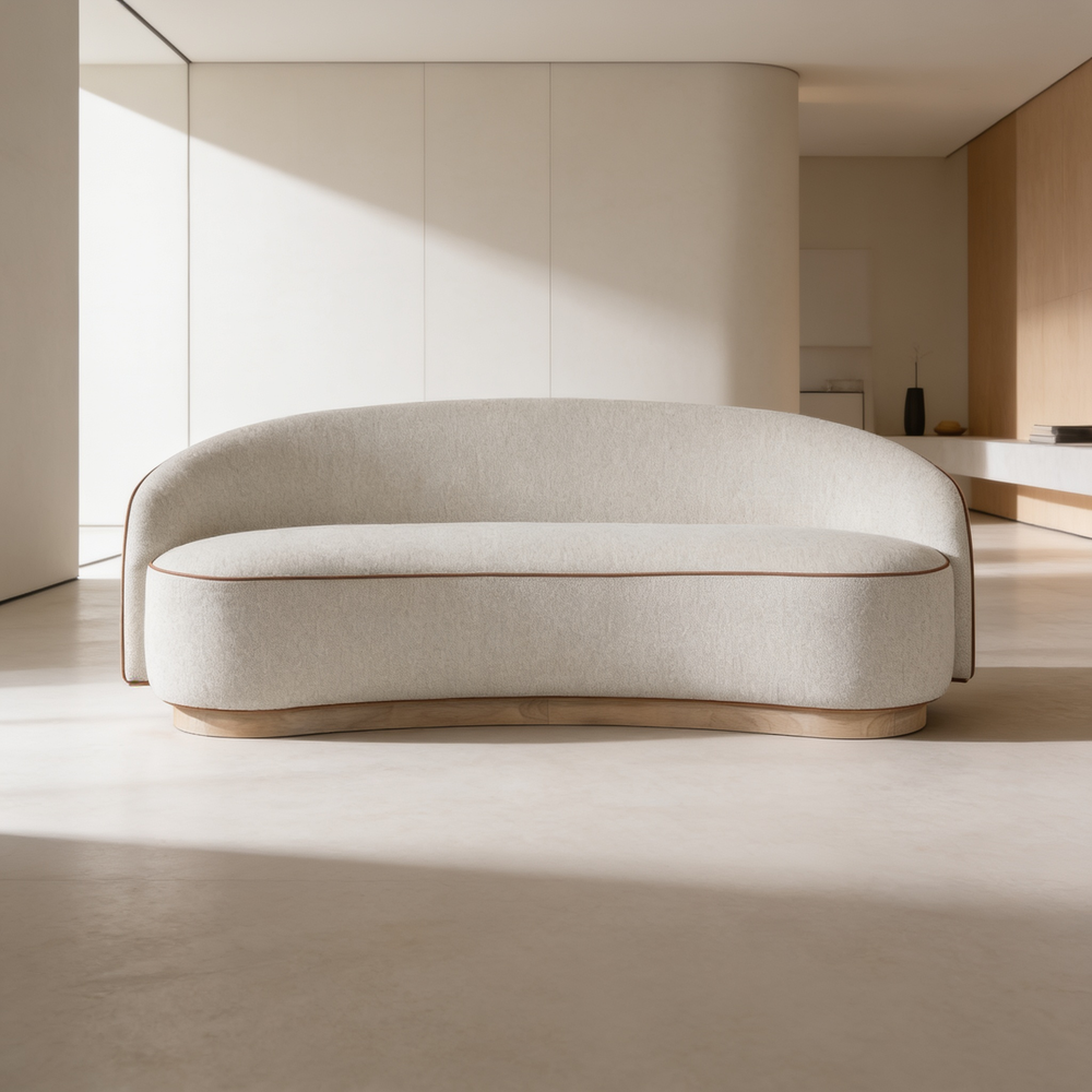 Tight Back Sofa with a Plithe Wood Base-B2699P481667 - 场景图