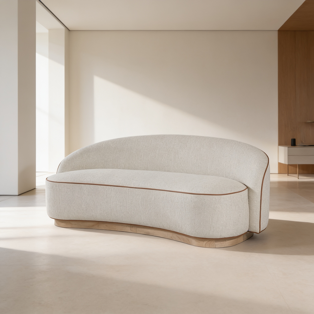 Tight Back Sofa with a Plithe Wood Base-B2699P481667 - 场景图