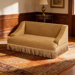 Duchess 33' Medium Princess Pet Bed Sofa with Fringe Skirt, Gold Yellow Performance Velvet-B2719P479030 - 场景图