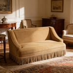 Duchess 33' Medium Princess Pet Bed Sofa with Fringe Skirt, Gold Yellow Performance Velvet-B2719P479030 - 场景图
