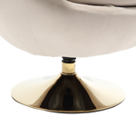 360 Degree Swivel Cuddle Barrel AccentChairs, Round Armchairs with Wide Upholstered, FluffyFabric Chair for Living Room, Bedroom, Office, Waiting Rooms W1539P147080-djyc