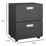 Office furniture Copier Cabinet black 2 door steel copier stand mobile pedestal file Printer Stand W1247P160443-djyc