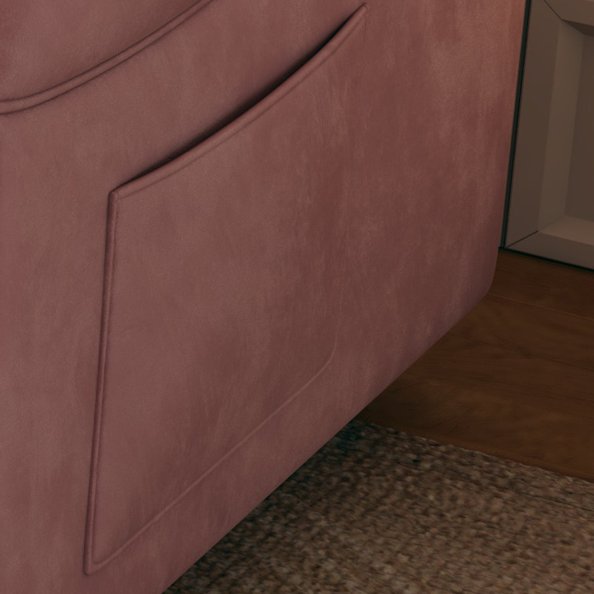 Sofa at the Forefront: 54-inch Velvet Pink Sofa Bed for Multi-purpose Living Spaces, Featuring a Retractable Bed W1278127956-djyc