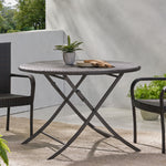 Foldable Wicker Dining Table – Water & Weather Resistant, Space-Saving for Outdoor Events 61380.00MBRN-djyc