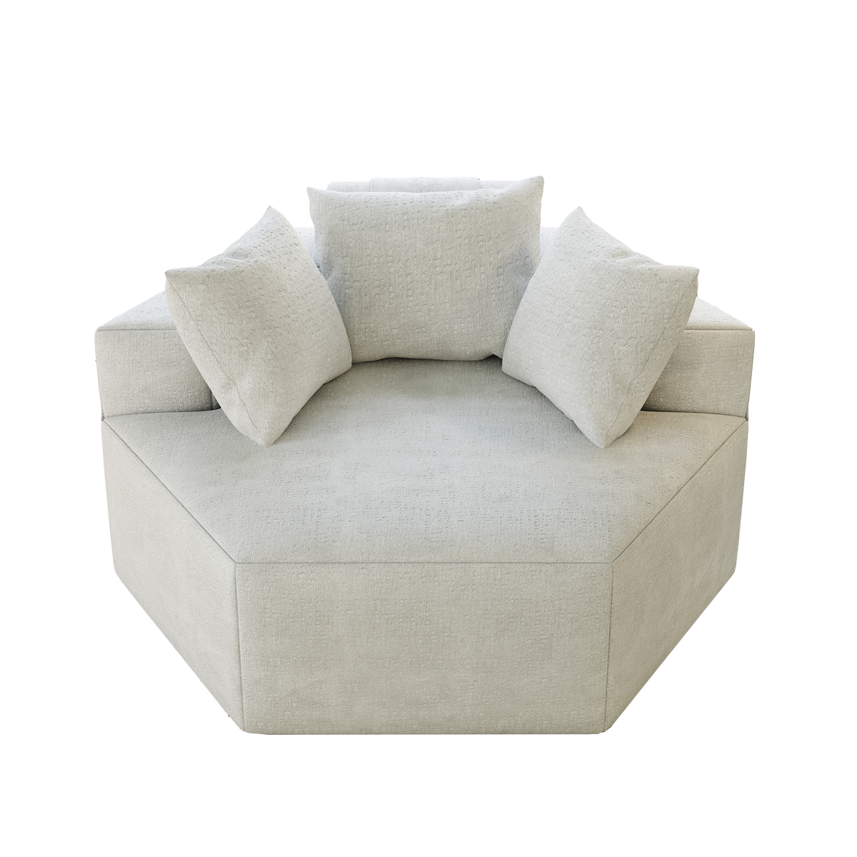 54''L Chenille Sponge single sofa,No Assembly Required,Fluffy Modern Sleeper Chair for Living room, Bedroom, Lounge and Projection Room W834P221045-djyc