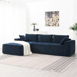 111.5*72' Minimalist Style Modular Sectional Sofa,Wrinkle-resistant Chenille Couch Set,L-Shaped Compressed Sofa for Living Room,2 PIC Free Combination,No Assembly Require,3 Colors N723S9587B-djyc