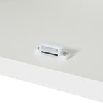 K&K Kitchen Island with Foldable Counter Top, Kitchen Storage Cart with Slide-Out Shelf, Towel Rack and Drawer, Rolling Kitchen Cart on Wheels, for Kitchen, Living Room, Dining Room, White N707P173036W-djyc