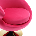 360 Degree Swivel Cuddle Barrel AccentChairs, Round Armchairs with Wide Upholstered, FluffyFabric Chair for Living Room, Bedroom, Office, Waiting Rooms W1539P147084-djyc