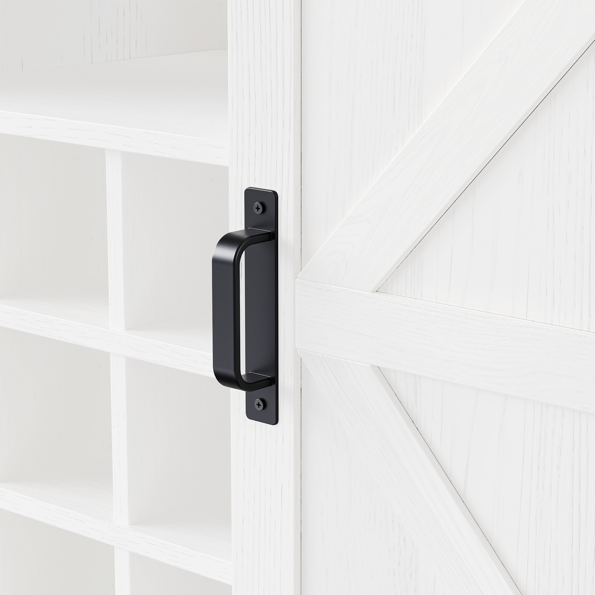 K&K 71" Farmhosue Pantry Bar Cabinet with Internal Storage Rack,Kitchen Cabinet with Hutch,Sliding Door,Power Outlet,Pegboard,Wine & Glasses Rack,3 Drawers,Rustic Coffee Bar Storage Cabinet,White Oak N707S000008W-djyc