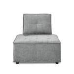 Upholstered Seating Armless Accent Chair, Leisure Sofa Lounge Chair for Living Room Corner Bedroom Office,Chenille W487109958-djyc