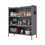 3 Tier Pantry Storage Cabinet Baker Racks for Kitchen with Storage Kitchen Pantry Storage Cabinet Microwave Rack Storage Rack W1247P179955-djyc