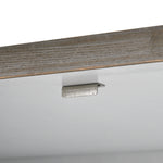 Retro Mountain Wood 47"D Kitchen Island with Drop Leaf, Farmhouse Kitchen Island on Wheels with Internal Storage Rack, Rolling Kitchen Cart with Towel Rack for Living Room, Kitchen, Dining Room(White) WF315658AAW-djyc