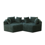 54''L Chenille Sponge single sofa,No Assembly Required,Fluffy Modern Sleeper Chair for Living room, Bedroom, Lounge and Projection Room W834P221041-djyc