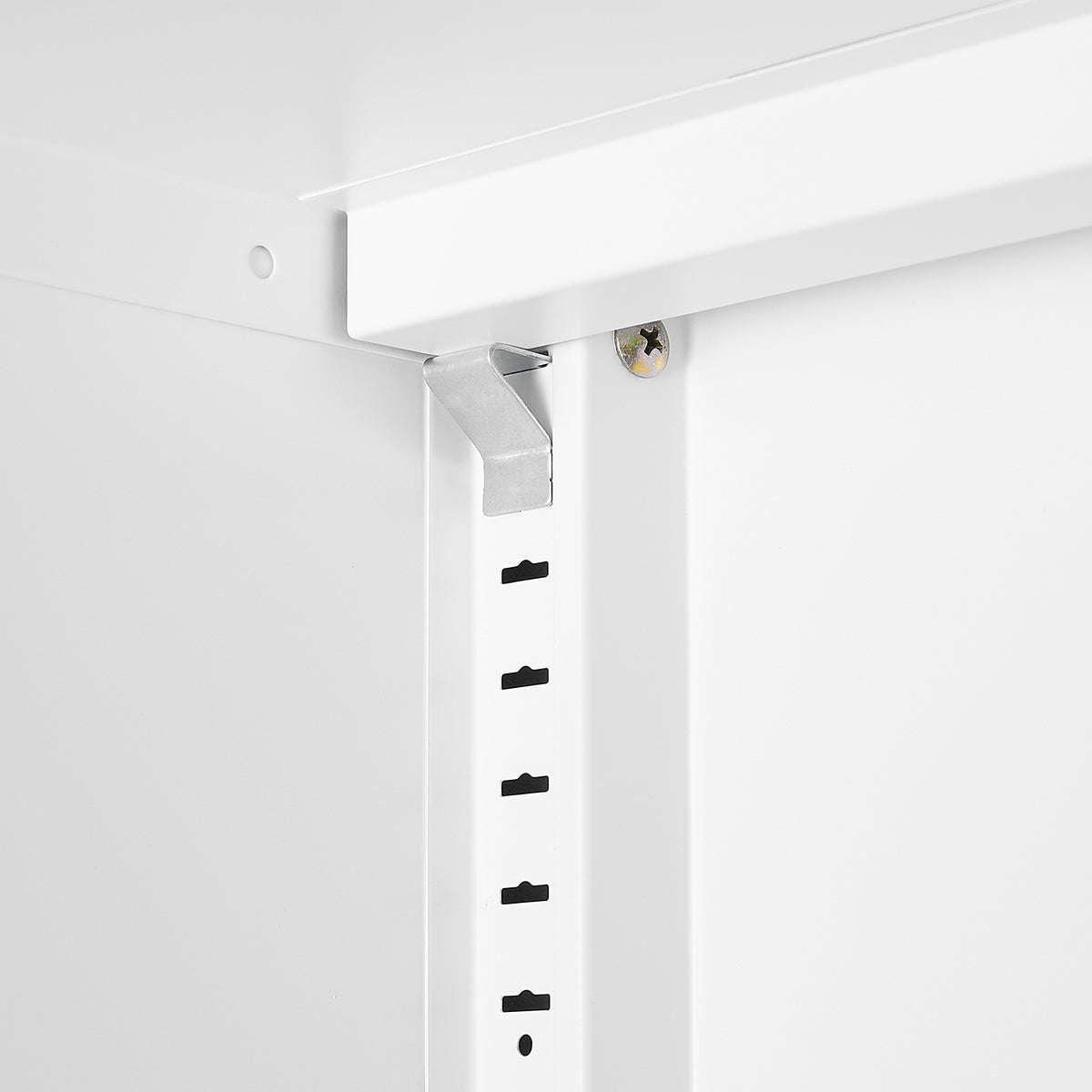 Suitable for steel storage cabinets in living rooms, kitchens, and bedrooms, 2 door miscellaneous storage cabinet, garage tool storage cabinet, and office file cabinet 2 movable partitions W1247P173330-djyc