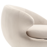 360 Degree Swivel Cuddle Barrel AccentChairs, Round Armchairs with Wide Upholstered, FluffyFabric Chair for Living Room, Bedroom, Office, Waiting Rooms W1539P147080-djyc