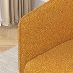 Modern style simple and elegant chair, orange leisure chair, suitable for dining/bedroom/living room/reception desk (assembly required)-Orange W487P186359-djyc