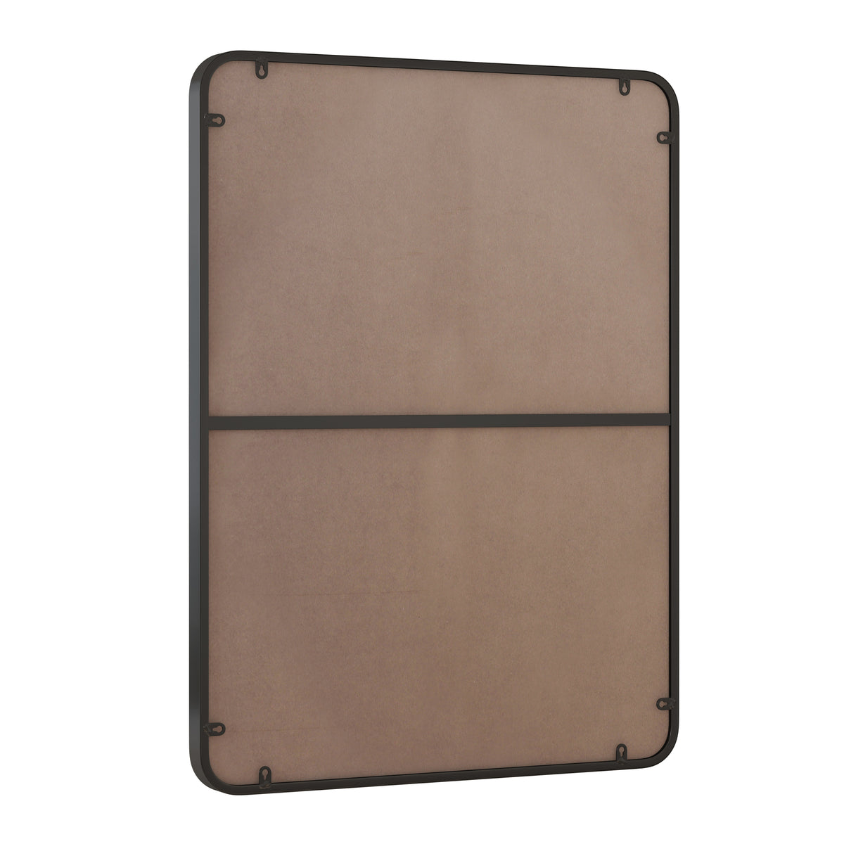 Wall Mirror 24x36 Inch Black Rectangular Mirror Metal Framed Mirror Vanity Mirror Dressing Mirror, for Bathroom, Living Room, Bedroom Wall Decor W1435P151589-djyc